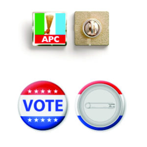 Political Party Badges & Pins